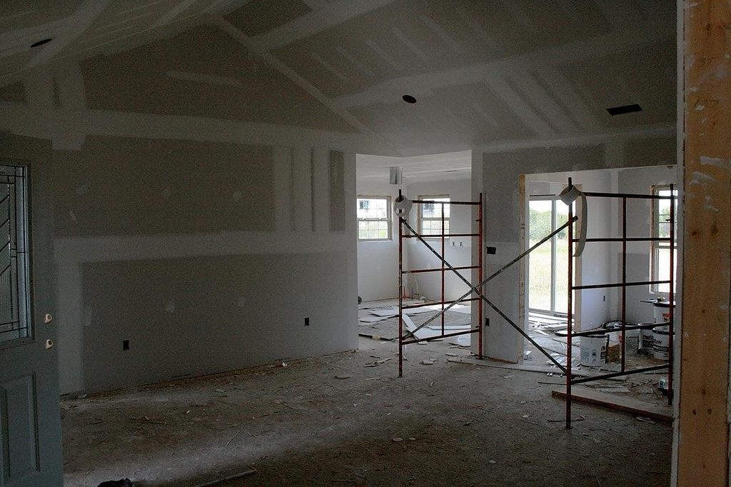 drywall cleanup site picture