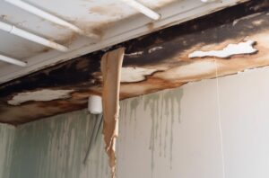 Water damage drywall